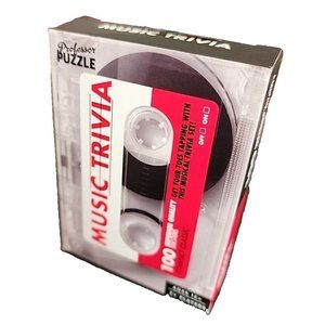 Music Trivia Quiz Compact Card Game 100 Questions by Professor Puzzle NEW in Box